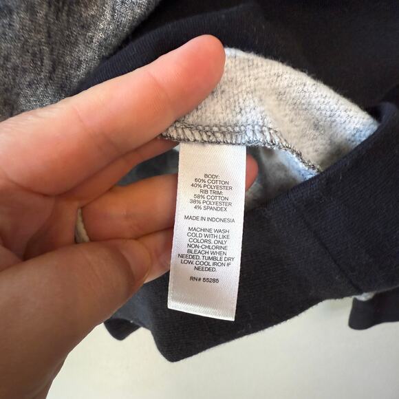 Express Men's Fleece Lined Pullover Hoodie Sweater Gray Size Large - Picture 5 of 8